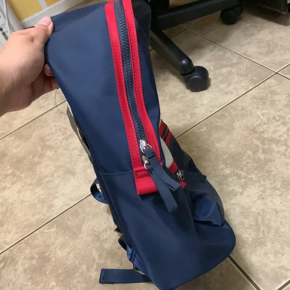 NWT Tommy Hilfiger Nylon Red White & Blue Backpack - Picture 8 of 8